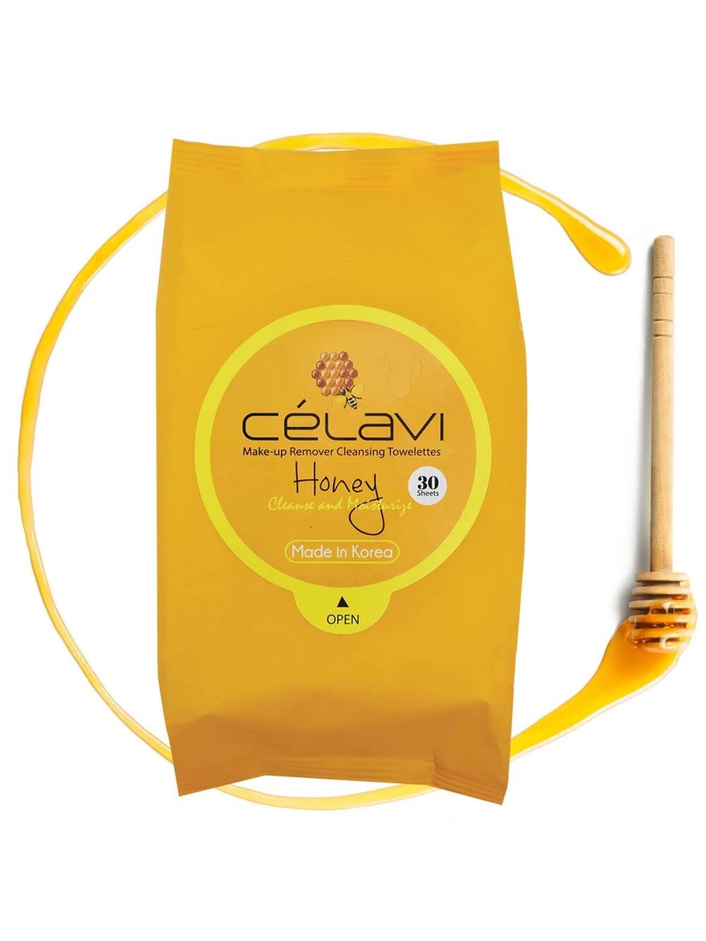 Celavi Honey Makeup Remover Cleansing Wipes NEW